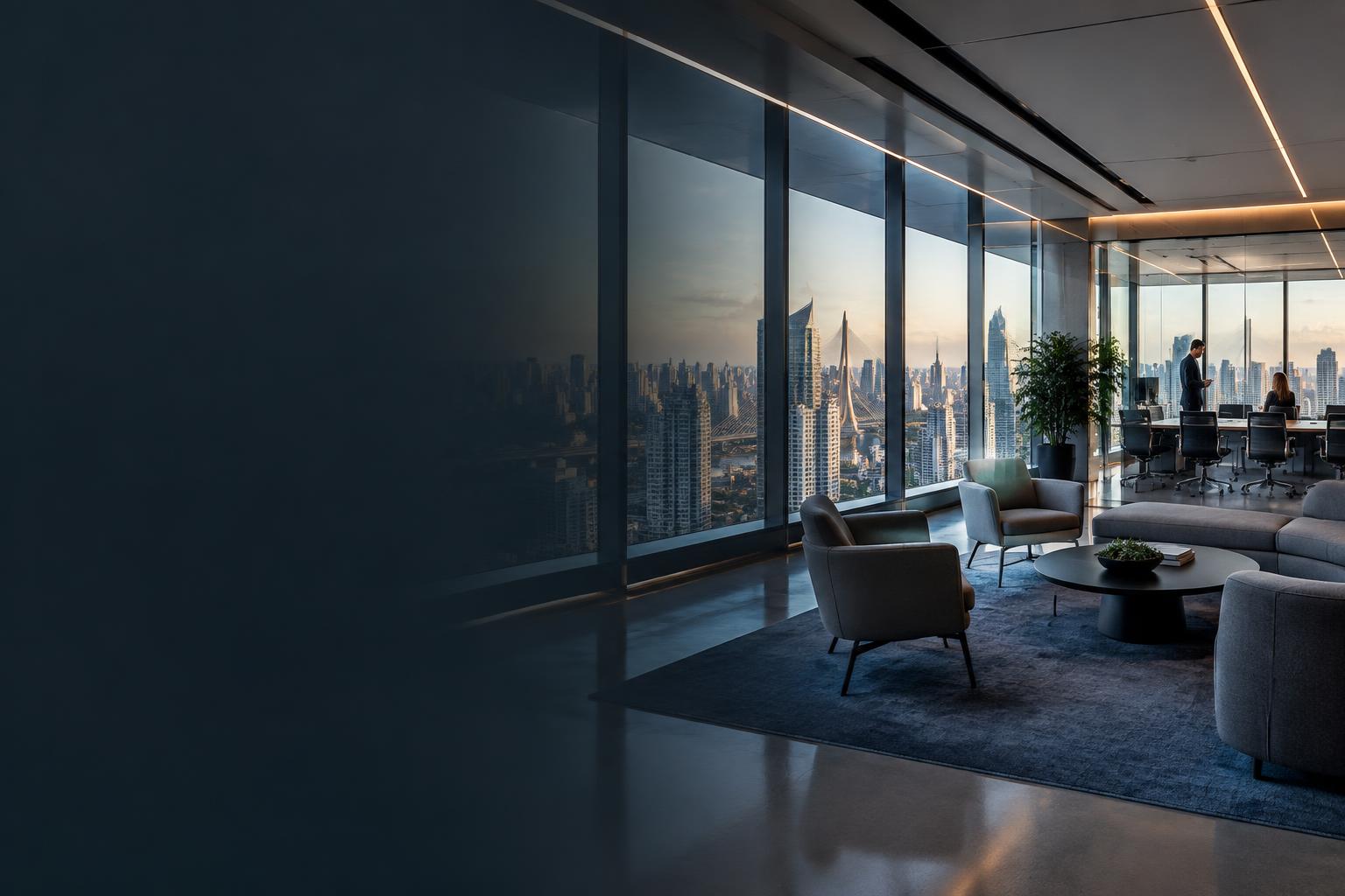 Ambiente corporativo global em São Paulo