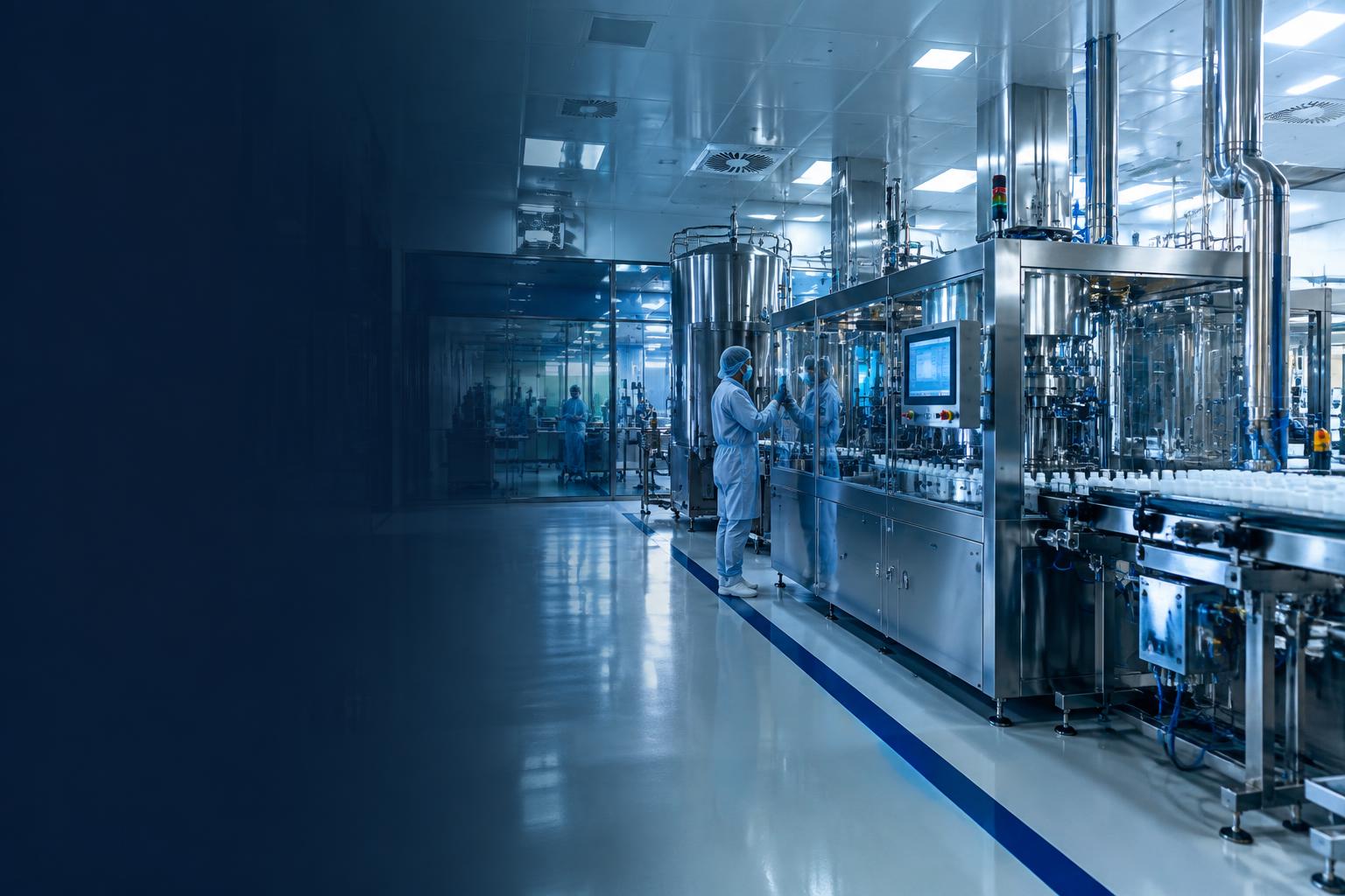 Instalação de produção farmacêutica controlada